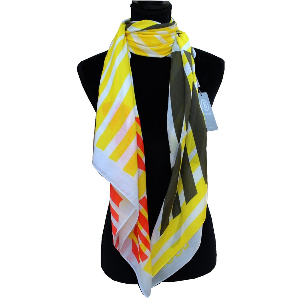 Bogner Geometric Print Large Square Scarf